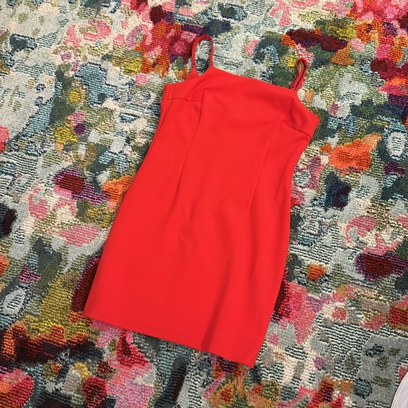 1. State Red Spaghetti strap mini dress - Picture 2 of 7